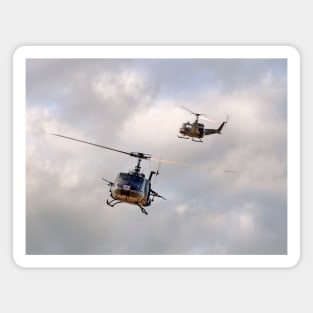 Bell UH-1 Iroquois Helicopters - (A Pair of Hueys) Magnet